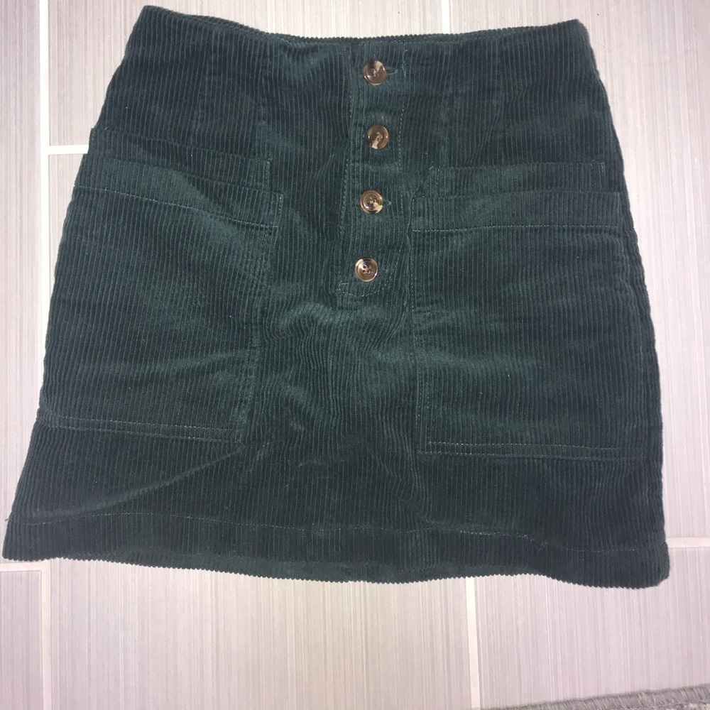 Mini corduroy skirt